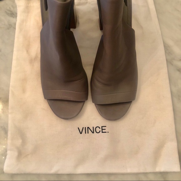 VINCE Faye Peep-toe Cutout Booties - Picture 7 of 8